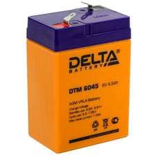 Мото АКБ Delta DT 6045 6v 4,5 А/ч AGM ( ибп для детских авто/мото) 70х47х101 Китай